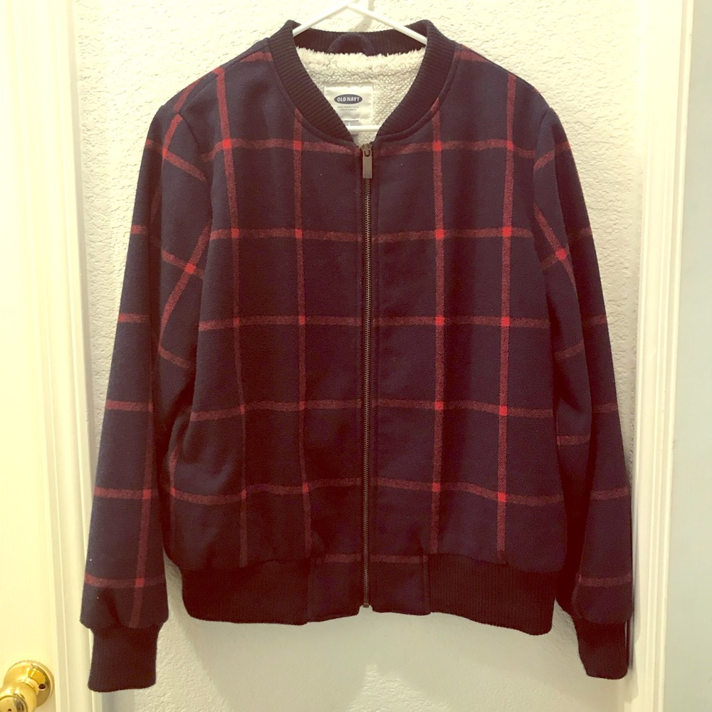 Bomber Style Wool Jacket